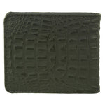Black Vegan Alligator Leather Bifold Wallet