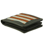 Black Western Vegan Leather American Flag Bifold Wallet